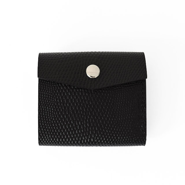 MASTER&Co. - Ibiza Vaqueta Leather Mini Wallet  - Black Rizard