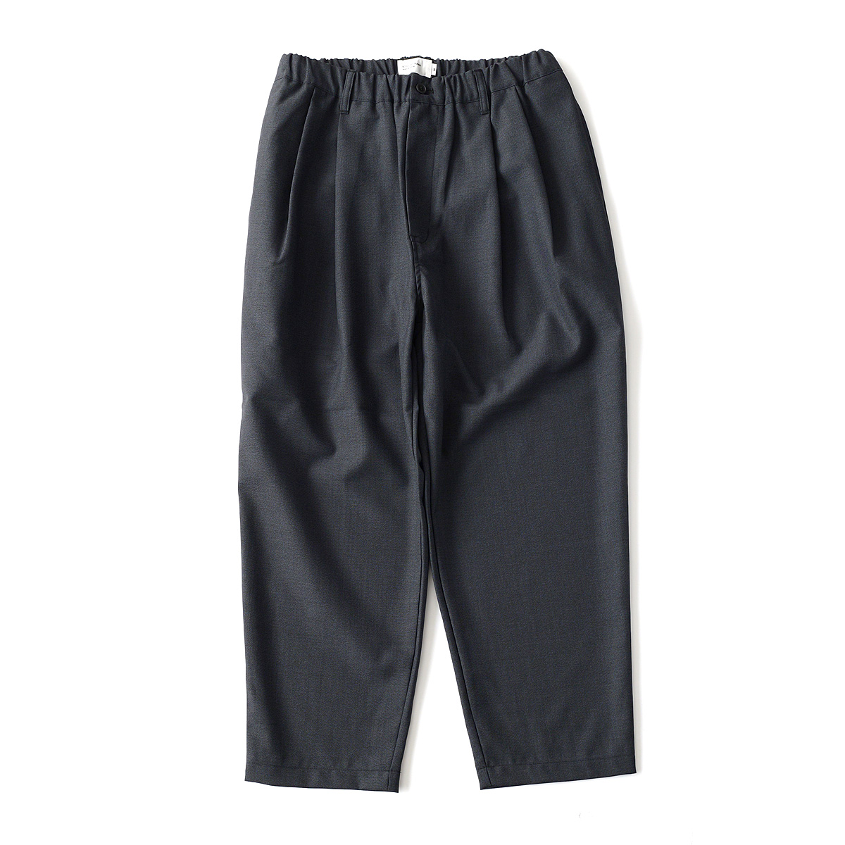 STILL BY HAND - Relaxed 2 Tuck Pants - Charcoal