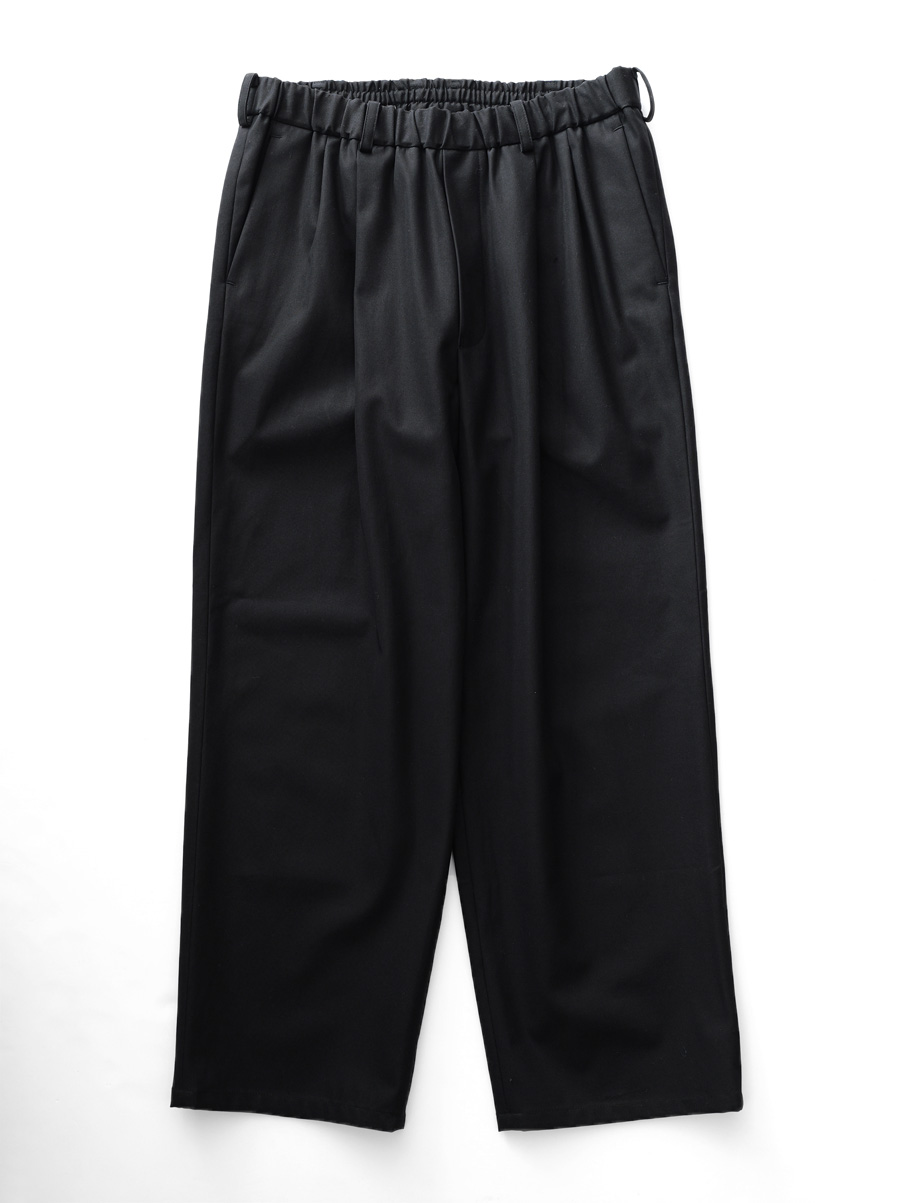 LAMOND - Organic Cotton High Twist Wide Pants - Black