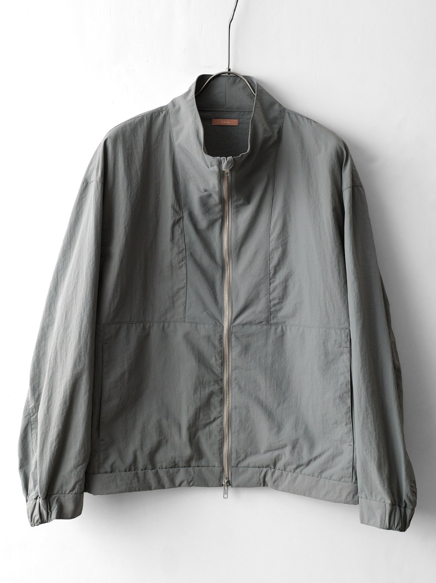 LAMOND - Light Shell Stand Blouson - Sage Gray