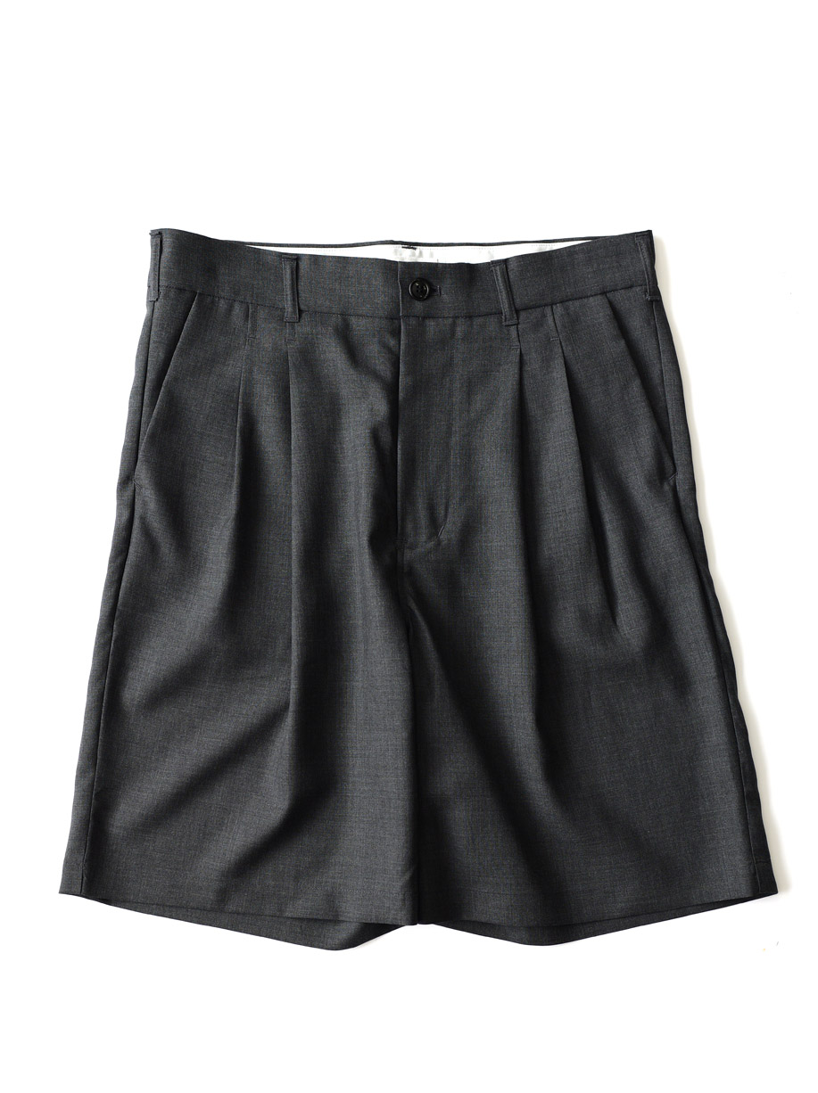 STILL BY HAND - Super120 Summer Wool Short Pants - Charcoal