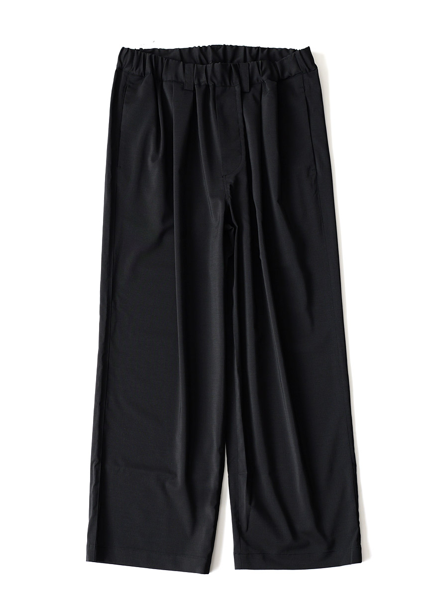 LAMOND - Twill Twist Wide Pants - Black