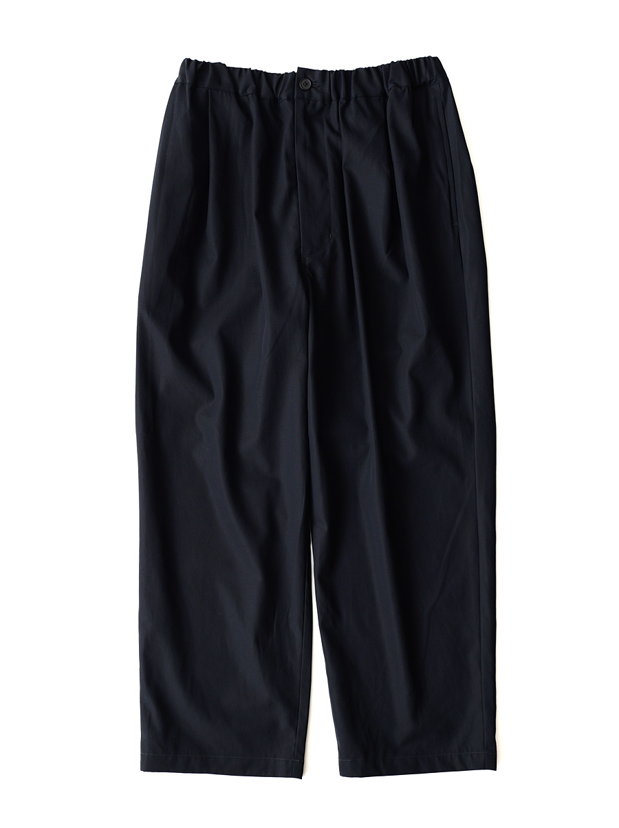 STILL BY HAND - Cotton Twill Easy Pants - Ink Black