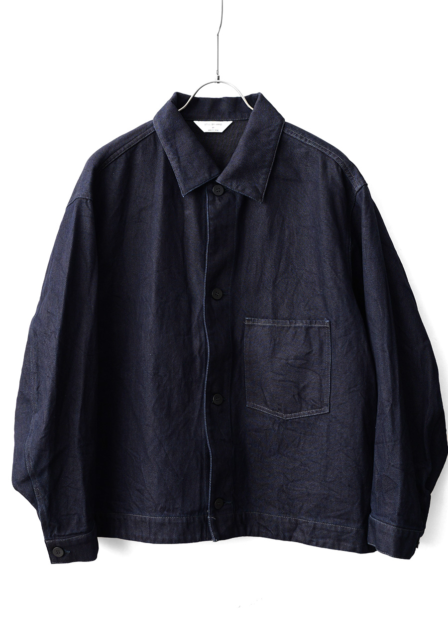 STILL BY HAND -  12oz Denim Jacket - Dark Navy