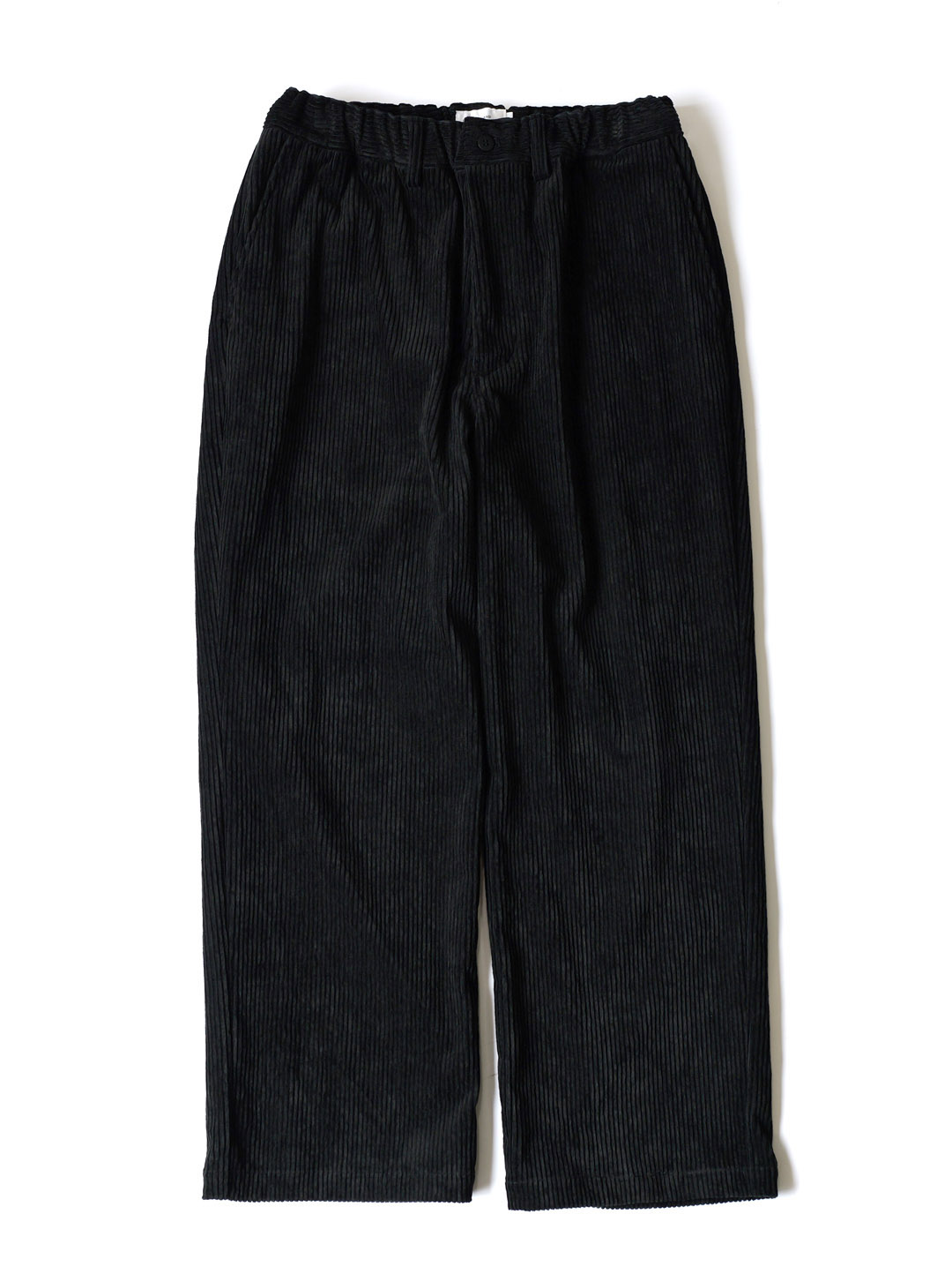 STILL BY HAND - Corduroy Straight Pants - Black