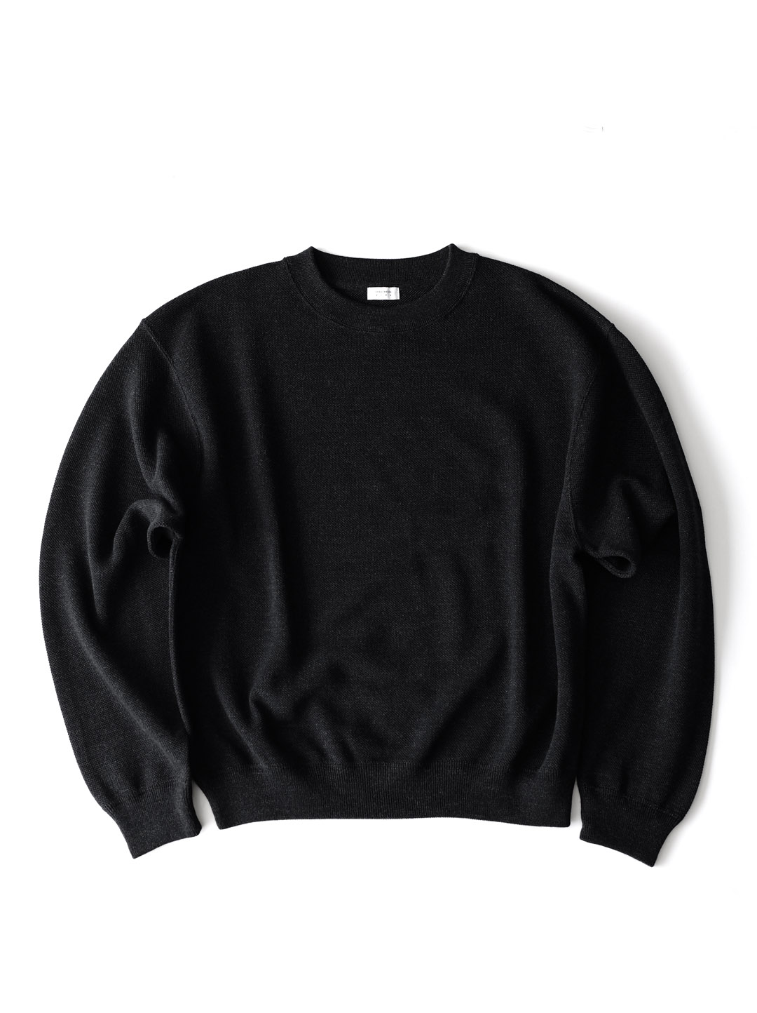 crepuscule -  Co/Wo Moss Stitch P/O - Black