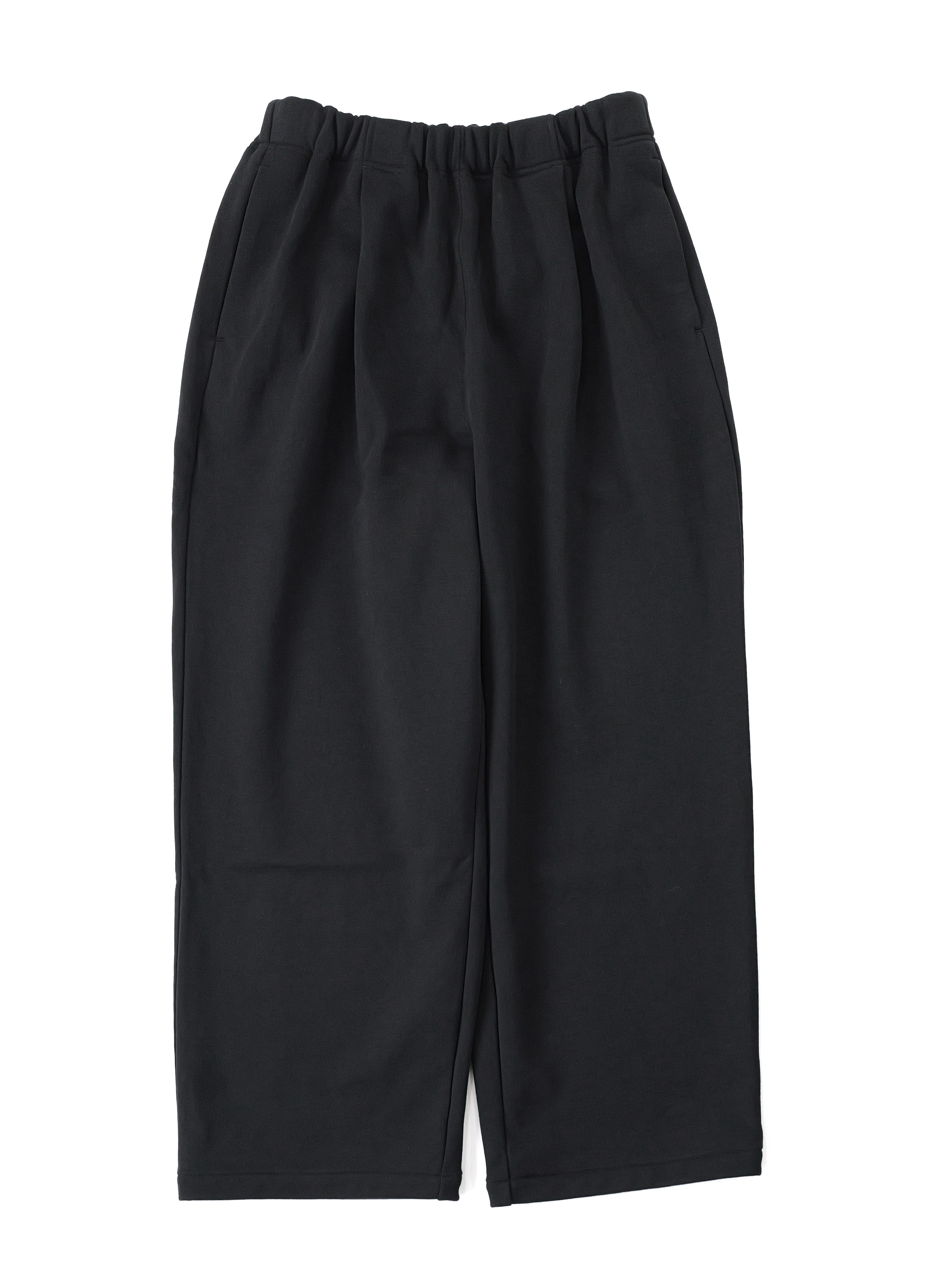 STILL BY HAND - Cotton Jersey Wide pants - Ink Black