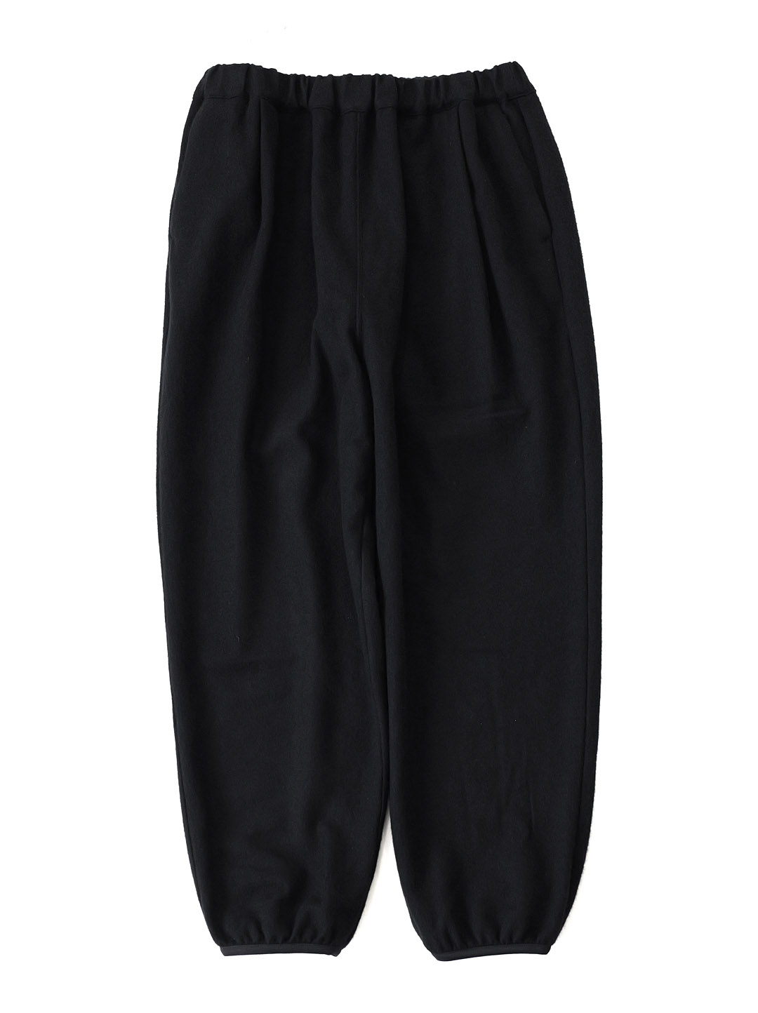 STILL BY HAND - Wool/Cashmere Mixed Easy Pants - Black