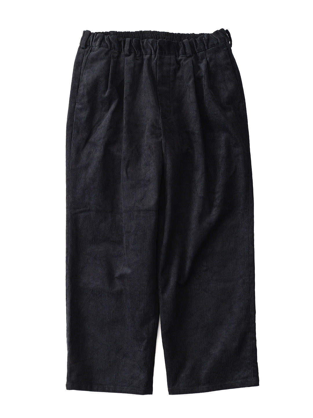 LAMOND - Corduroy Standard Wide Pants - Black