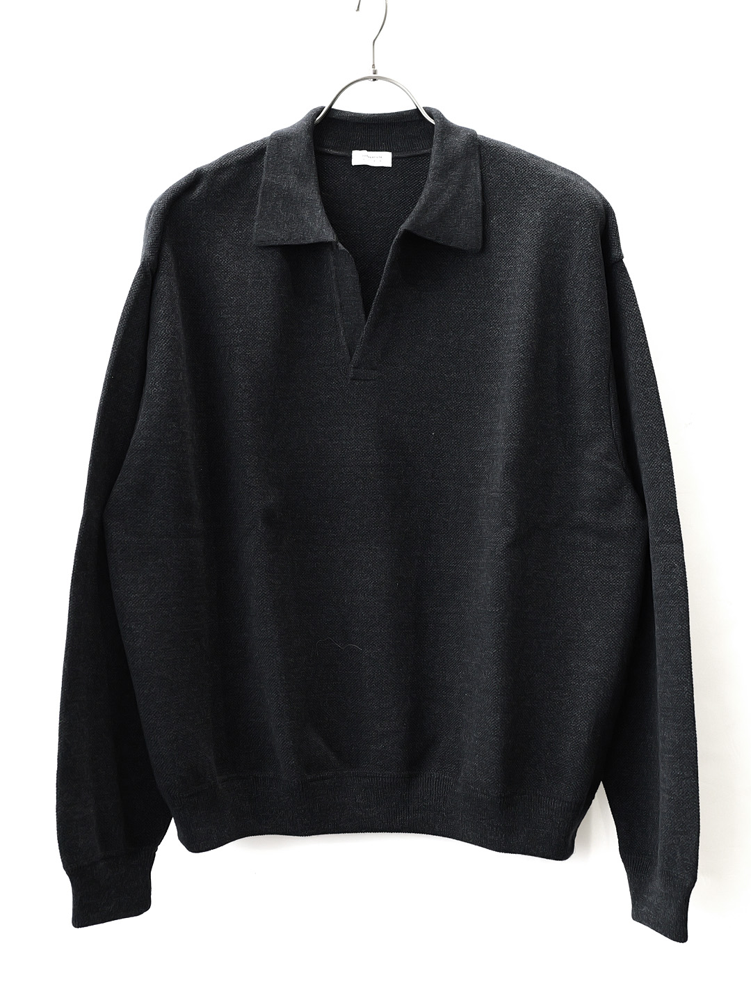 crepuscule -  Co/Wo Moss Stitch Skipper - Black