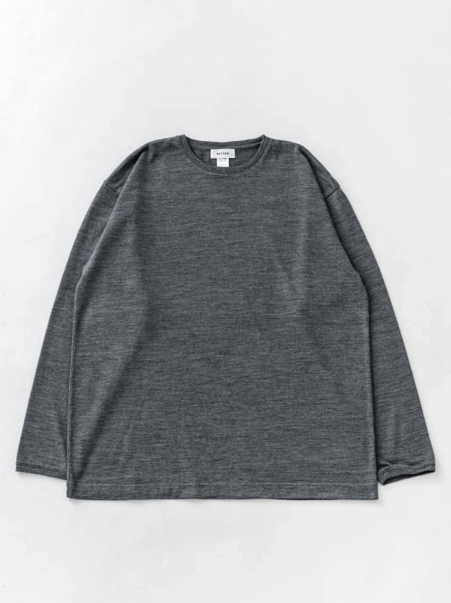 BETTER - Merino Wool L/S T-SHIRT - Gray
