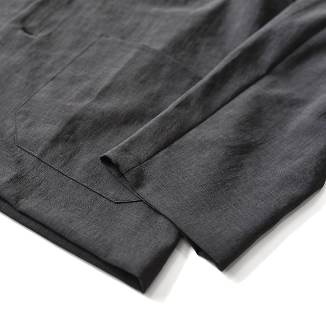 LAMOND ラモンド LM-O-113 No Collar Shari Jacket ノーカラー