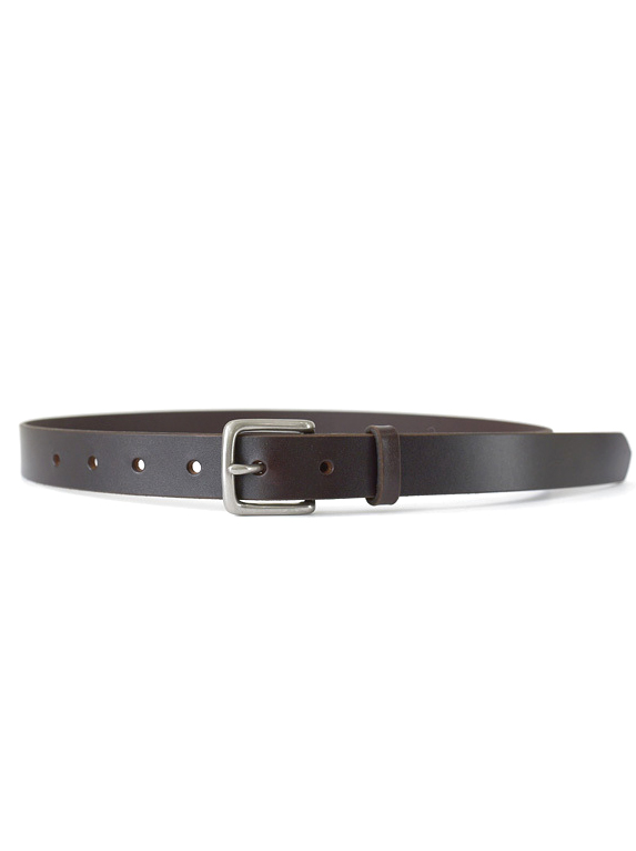 MASTER&Co. - Saddle Pull Up Leather Belt 25mm(exclusive) - Dk.Brown