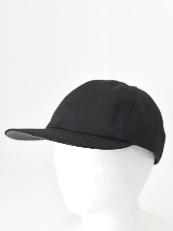efni - Basic 6P Cap  / Cotton Twill - Black