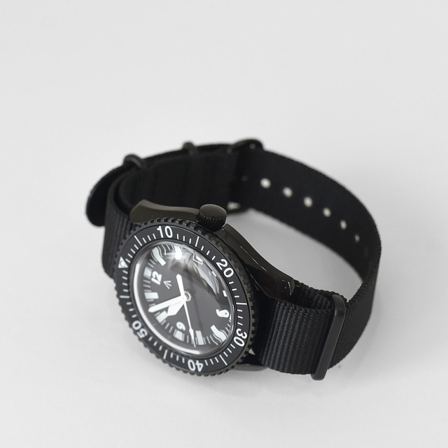 NAVAL WATCH - Automatic ROYAL Military Diver TYPE - BK/BK