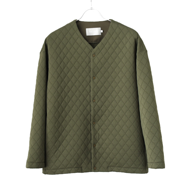 CURLY - SNAP BUTTON CARDIGAN / Quilting - Olive