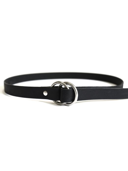 MASTER&Co. - Pueblo Leather Ring Belt 24mm - Black