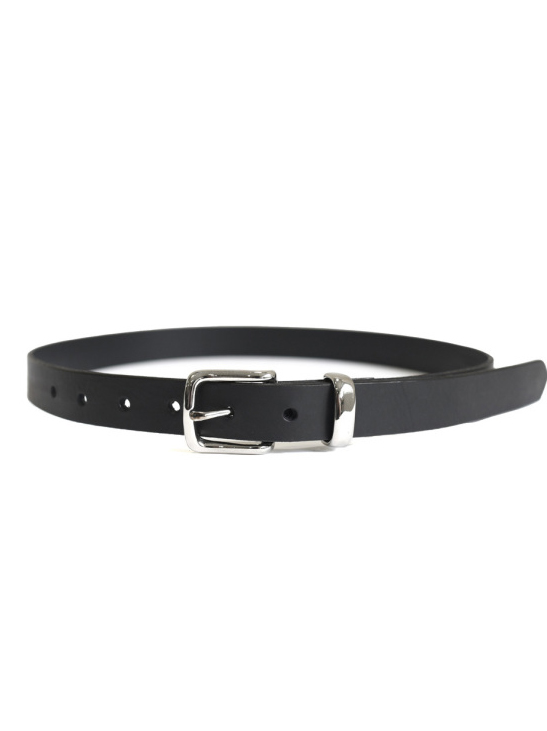 MASTER&Co. - Smoked Leather Belt 24mm - Black