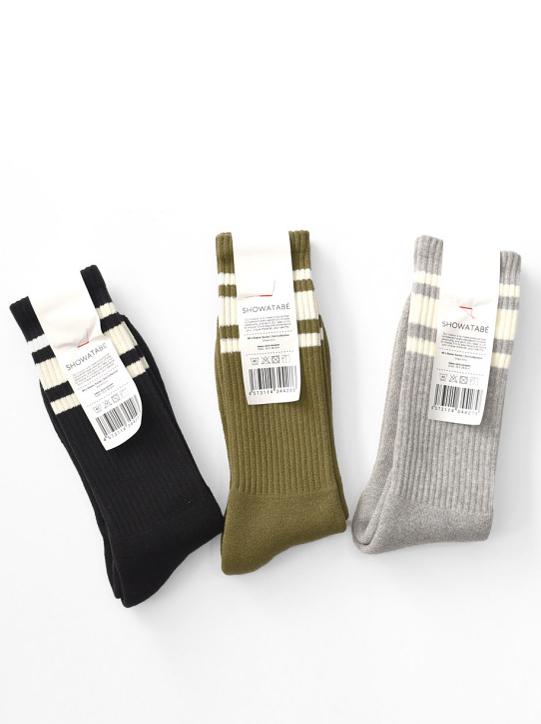 SHOWATABE- 80's Skater Socks 3rd Collection (Regular Length)