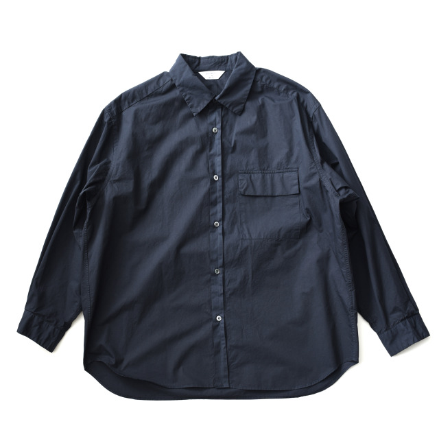 STILL BY HAND - Garment dye Cotton Shirts - Black Navy