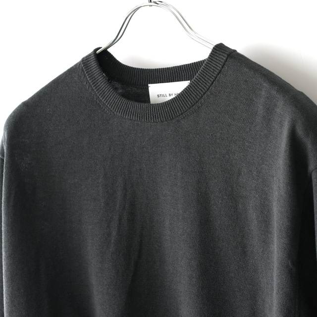 【STILL BY HAND】コットン天竺 半袖ニットTEE STILL BY HAND スティルバイハンド 「強撚コットン天竺素材