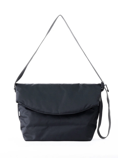 NESK - MESSENGER BAG / NYLON TWILL - Black