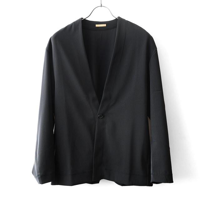 LAMOND - Twill Twist Cardigan Jacket - Black