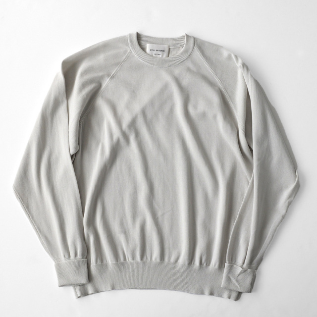 STILL BY HAND コットンシルクプルオーバーニット KN04253 STILL BY HAND スティルバイハンド 「Cotton・Silk 12G Knit Pullover