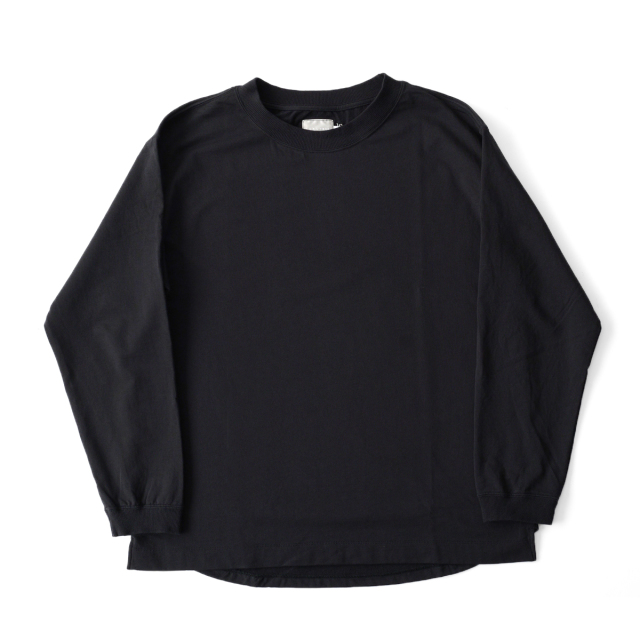 CURLY - MICRO FRENCH TERRY TEE - Black