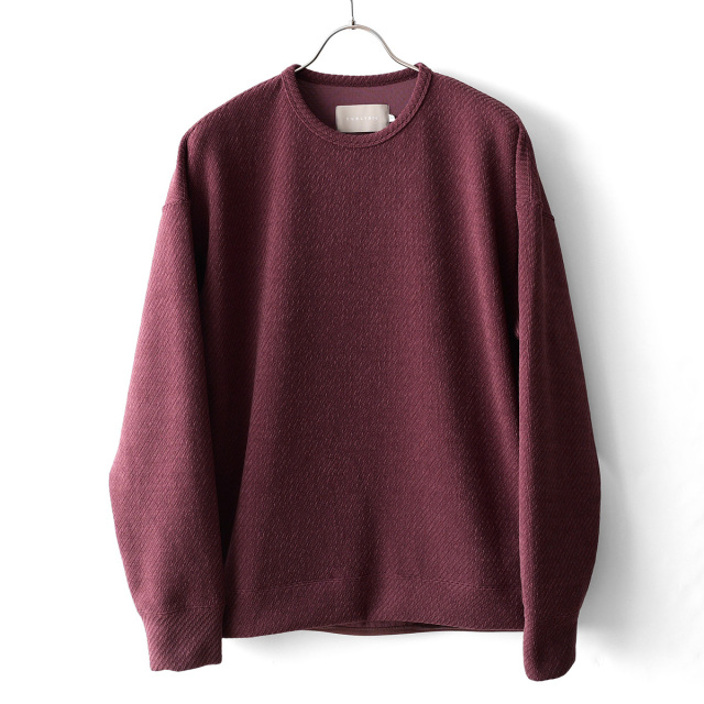 CURLY - MOLLE YARN TWILL KNIT P/O - BORDEAUX