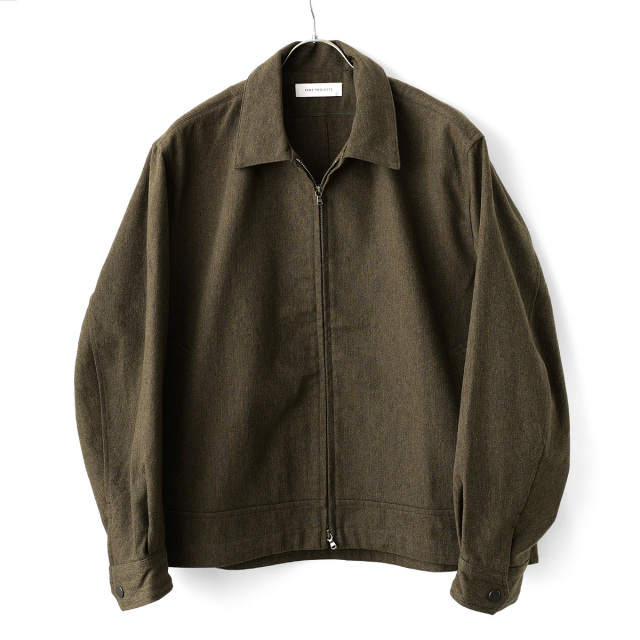 PERS PROJECTS - JENS SHORT BLOUSON "melton"  - Olive