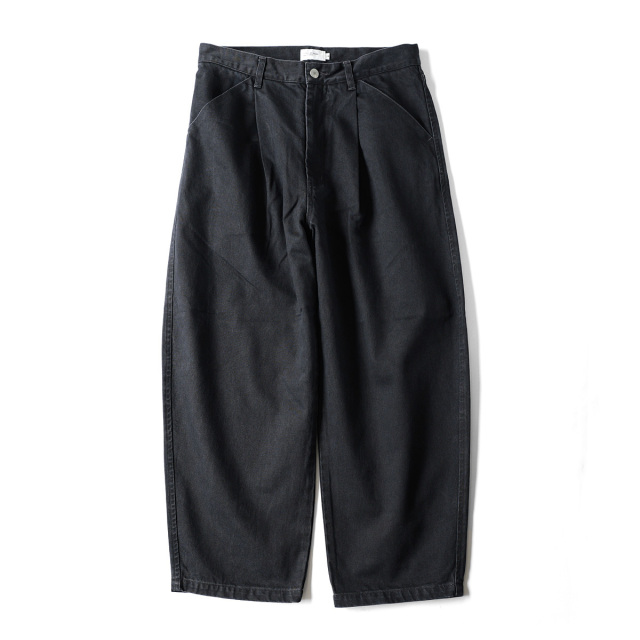 STILL BY HAND - 12oz Color Denim Pants - Ink Black