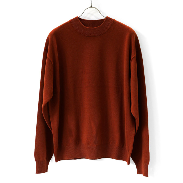 crepuscule -  Moc Neck P/O - Wool - Brick