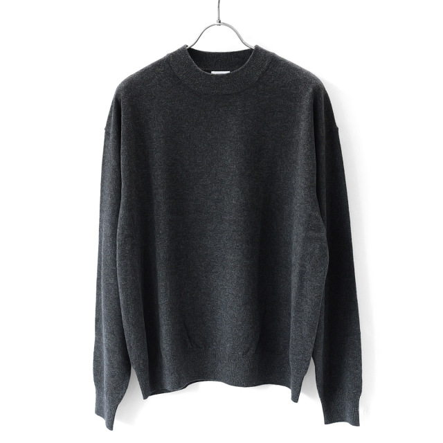 crepuscule -  Moc Neck P/O - Wool - Charcoal