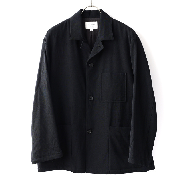 STILL BY HAND - Wool Siege Coverall Jacket - Black