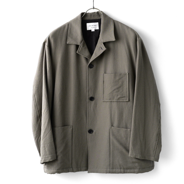 STILL BY HAND - Wool Siege Coverall Jacket - Sage