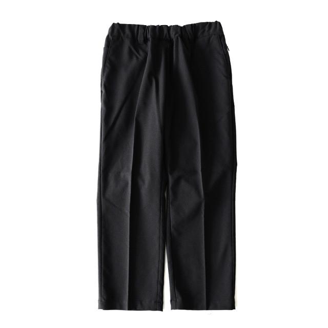 BETTER - SOLOTEX TWILL STRETCH PANTS WOOLY FABRIC - Black
