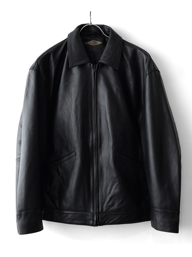 Awesome Leather - Leather Zip Short Jacket - Black