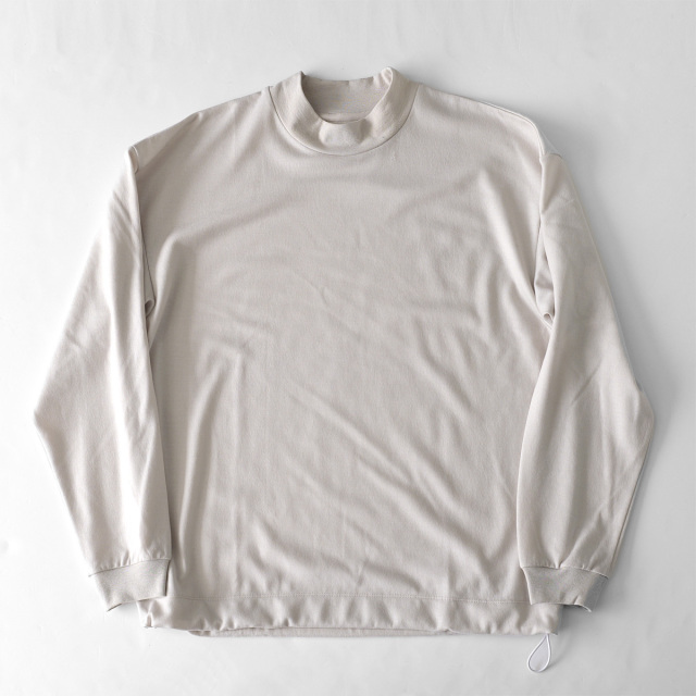 LAMOND - Drwst Mock Neck Wool Long Tee - Off White