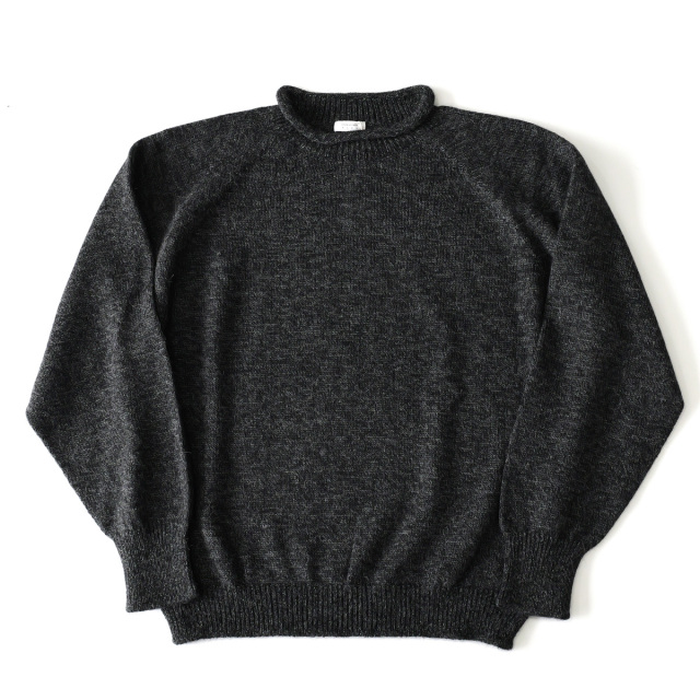 crepuscule -  W/G Alpaca Pullover - Black