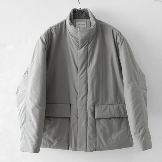 STILL BY HAND - Round Puffy Blouson - Ice Gray