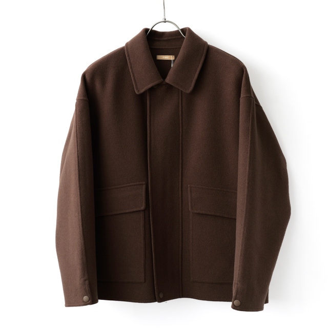 LAMOND - Double Weave Wool Blouson - Brown