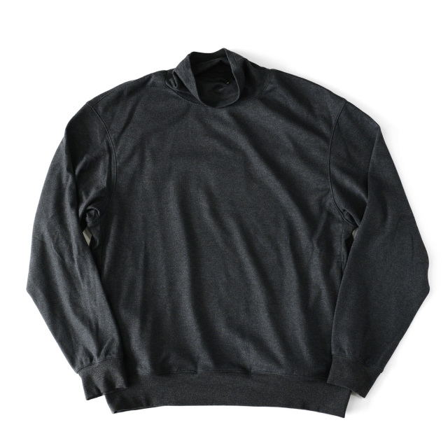 LAMOND - Lounge Suede High Neck  - Charcoal