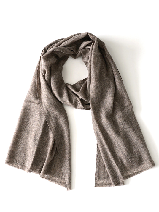 KHATA - Cashmre Mix Stole - Taupe