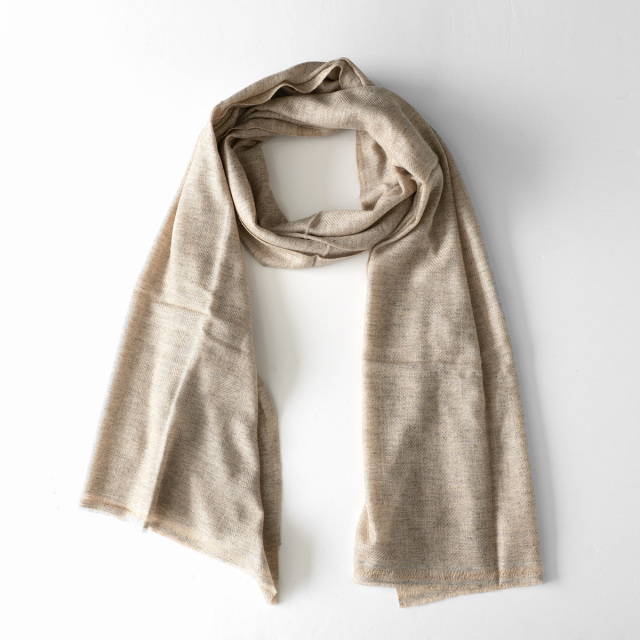 KHATA - Cashmre Mix Stole - Natural