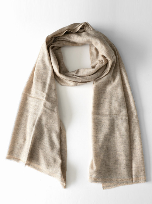 KHATA - Cashmre Mix Stole - Natural