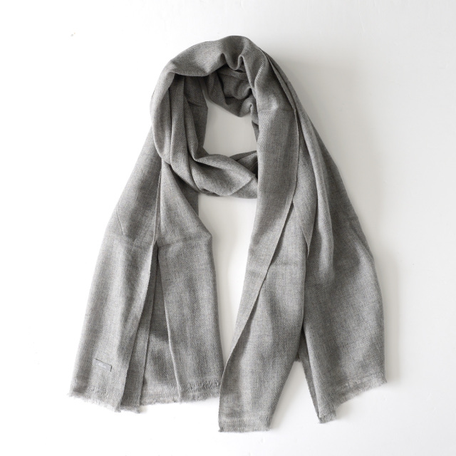 KHATA - Cashmre Mix Stole - Gray