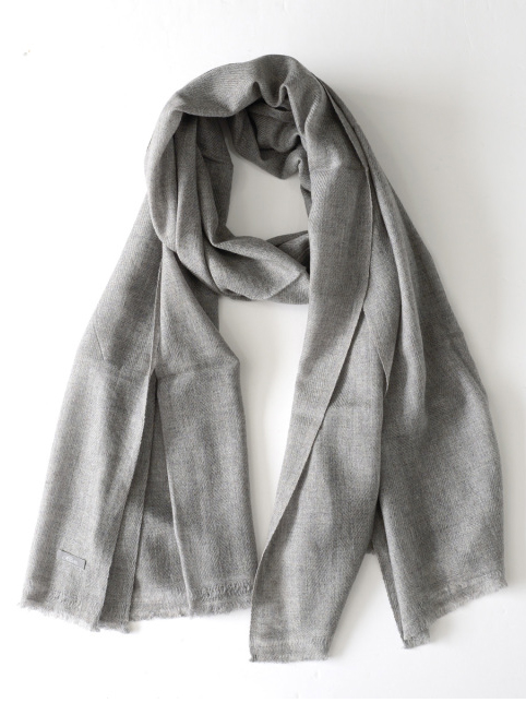 KHATA - Cashmre Mix Stole - Gray