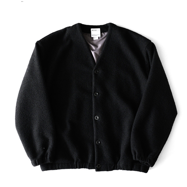 BETTER - SLIVER JERSEY CARDIGAN - Black
