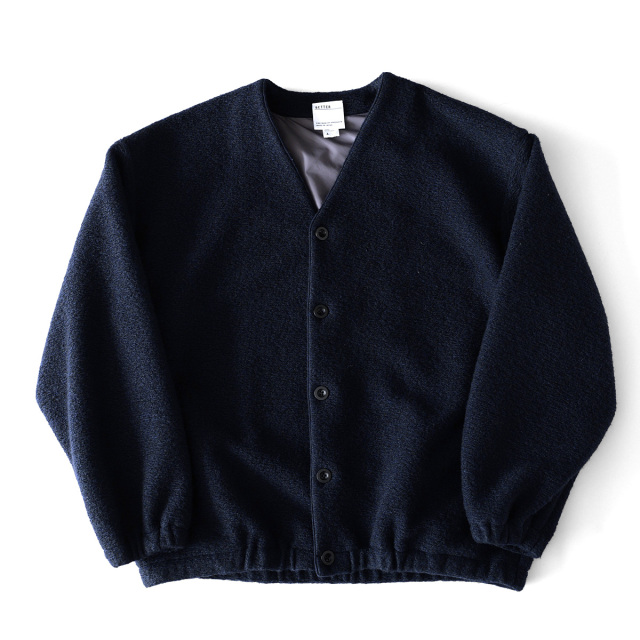 BETTER - SLIVER JERSEY CARDIGAN - Navy